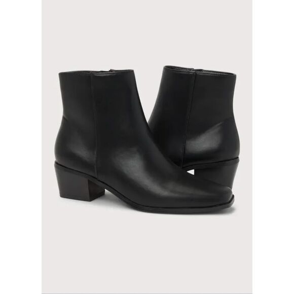 Lulus Rayaa Black Low Ankle Booties 8.5 - Picture 4 of 10